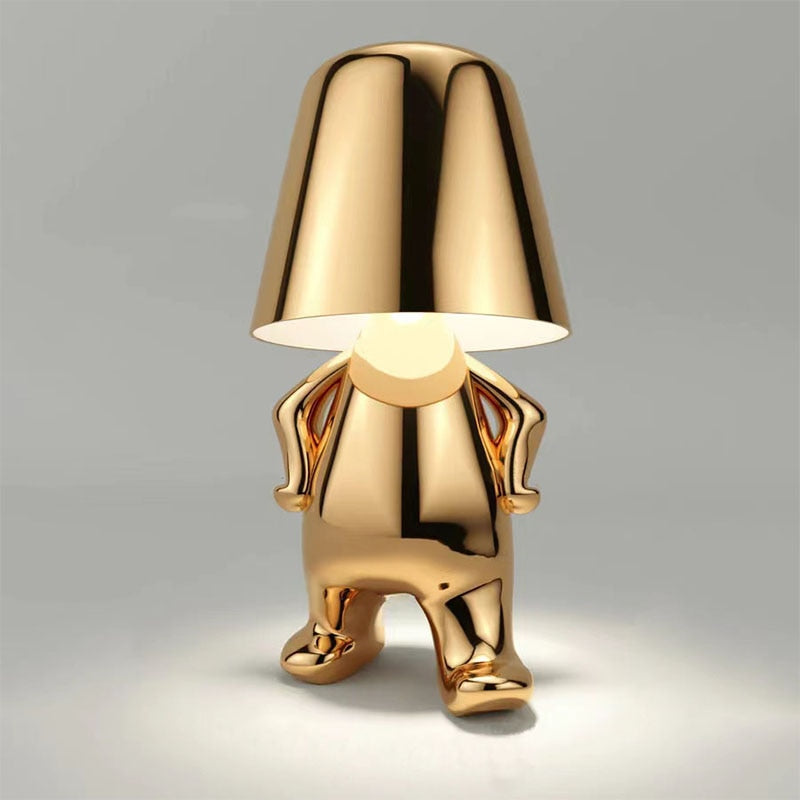 Sleek LED table lamp, rechargeable with touch control. Modern design for elegant home accent lighting.