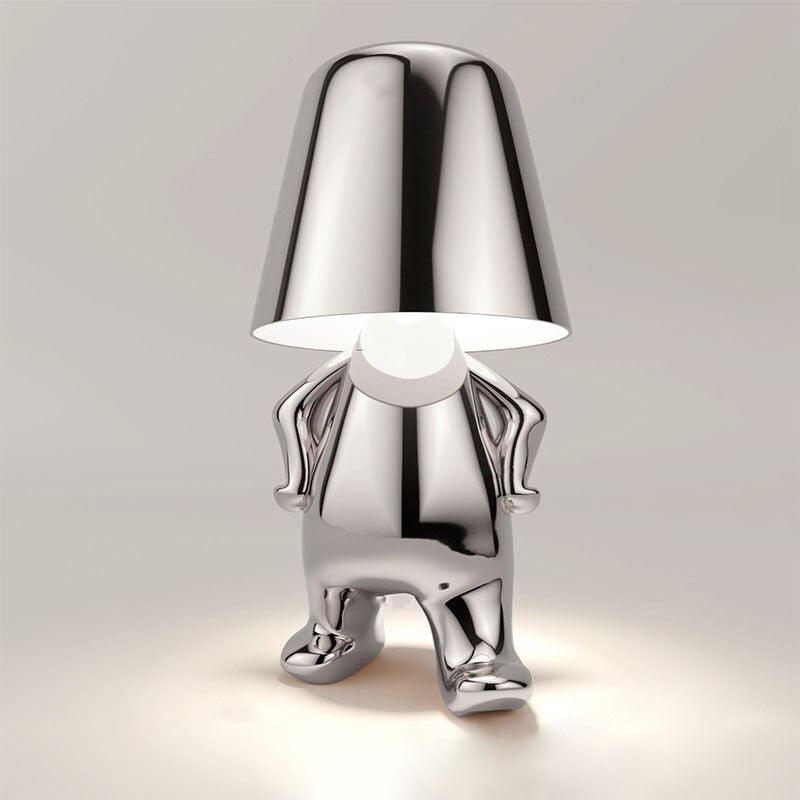 Rechargeable LED lamp, modern touch control. Adds warm ambiance, perfect as an accent or desk light.