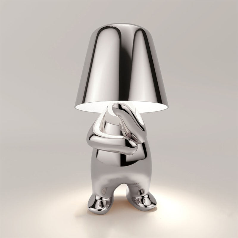 Modern home decor LED lamp. Rechargeable with touch control, provides versatile accent lighting for any room.