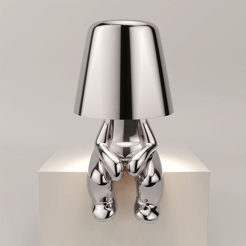 Elegant rechargeable LED table lamp with touch control. Sleek design for modern lighting and home ambiance.