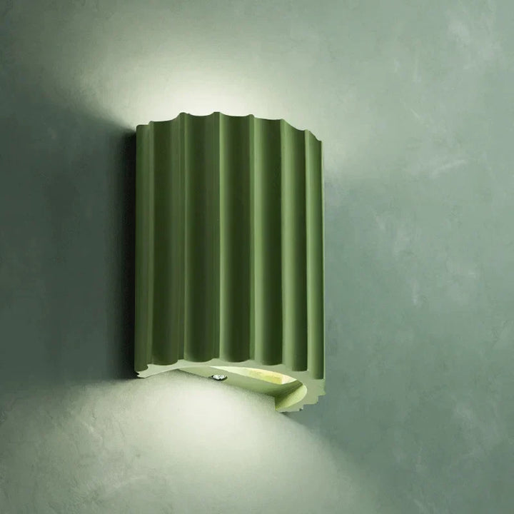 Elegant resin wall lamp, a stylish accent light for modern home decor, enhancing any indoor space.