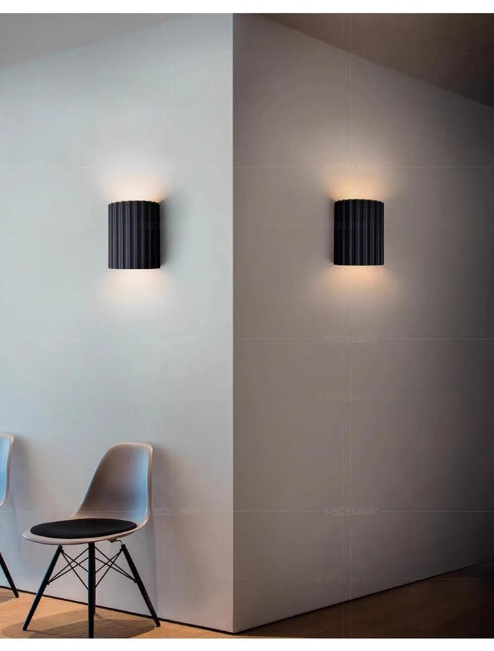 Versatile modern resin wall lamp, perfect for indoor spaces, corridor, or bedroom with stylish lighting.