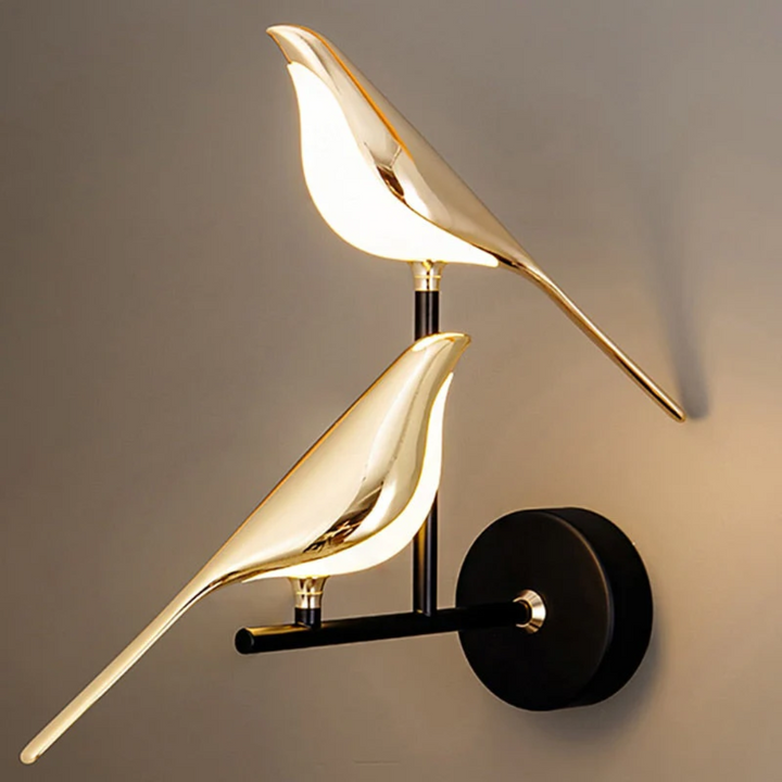 Modern rotating LED wall lamp, dimmable for adjustable lighting in contemporary home decor.