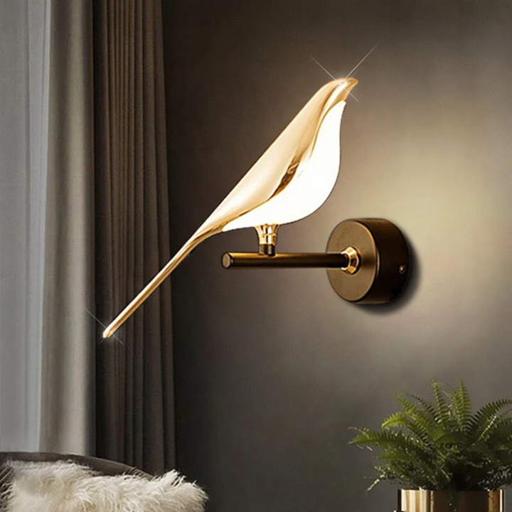 Stylish rotating LED wall sconce, ideal for adjustable accent lighting in living spaces.