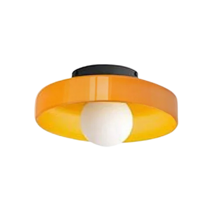 Modern round ceiling lamp, elegant flush mount design for versatile home lighting.