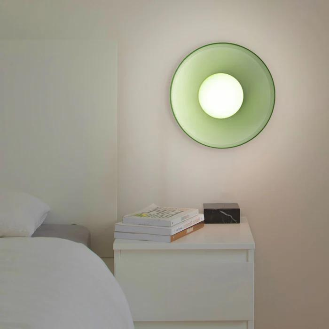 Round ceiling lamp, sleek & versatile lighting for modern homes & offices.