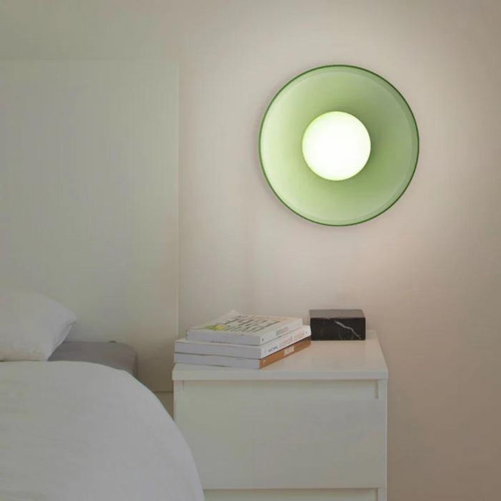 Round ceiling lamp, sleek & versatile lighting for modern homes & offices.