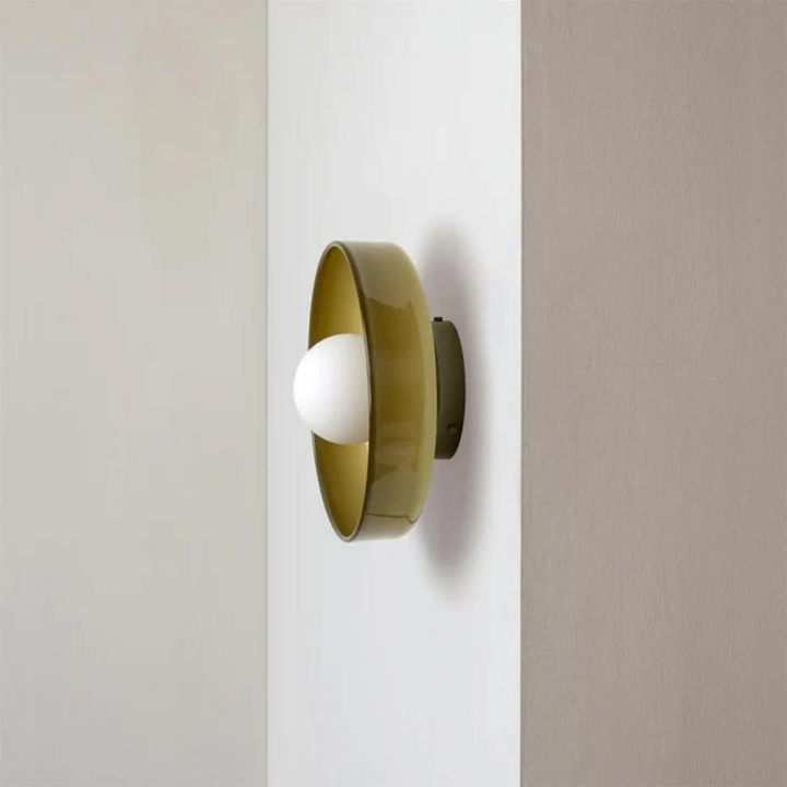 Modern round ceiling lamp, perfect for kitchen, living room, and hallway lighting.