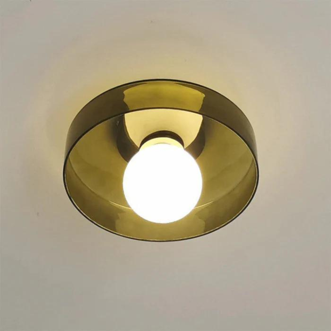 Versatile round ceiling lamp, contemporary lighting for stylish home settings.
