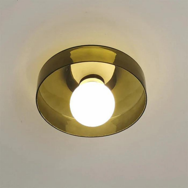 Versatile round ceiling lamp, contemporary lighting for stylish home settings.
