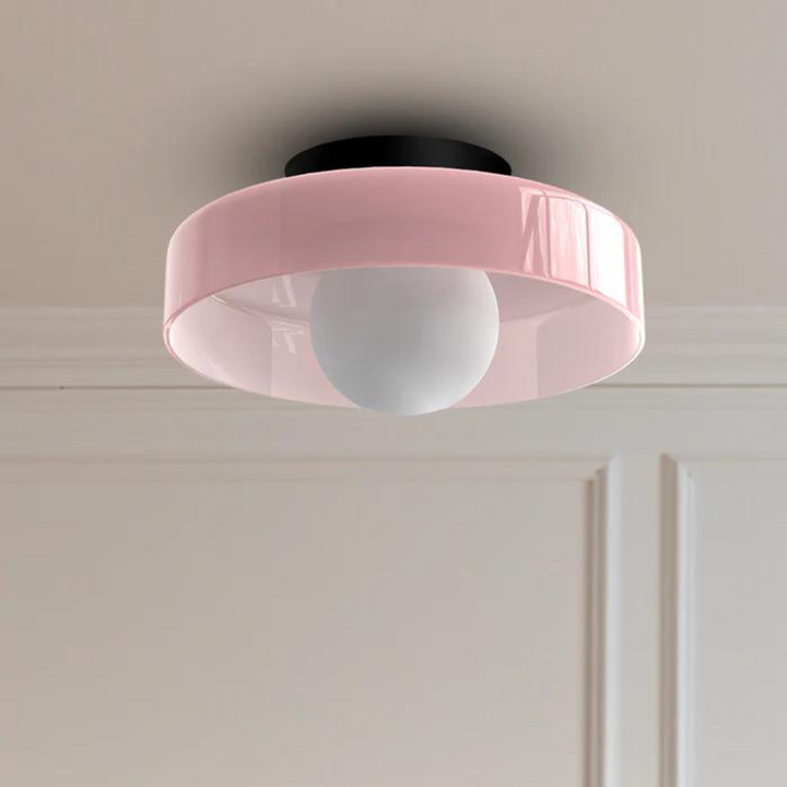 Elegant round ceiling lamp, contemporary design for stylish home lighting needs.
