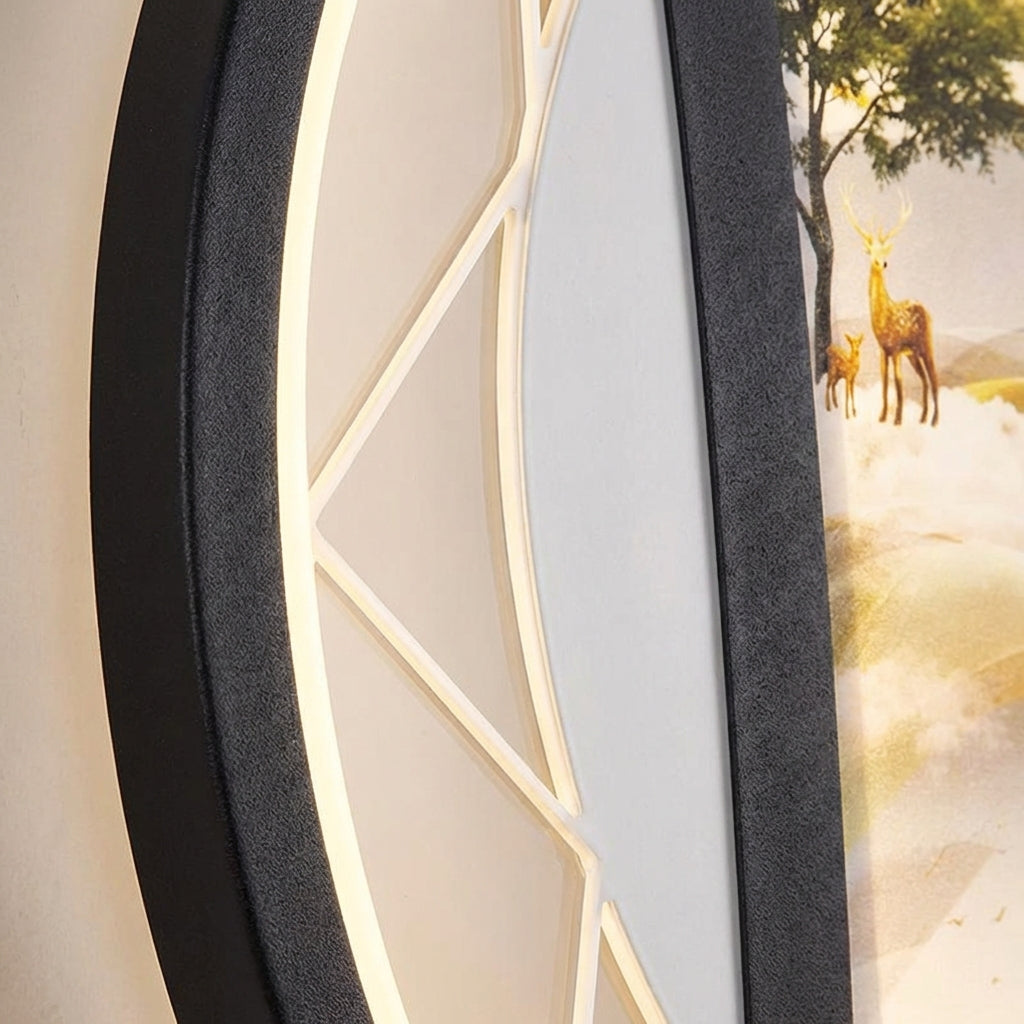 Contemporary round LED accent light, Artisphere model, designed for gallery and home interior lighting applications.