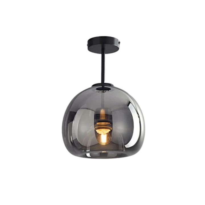 Contemporary round LED ceiling pendant light, Aurelia, enhances modern home decor with soft light.