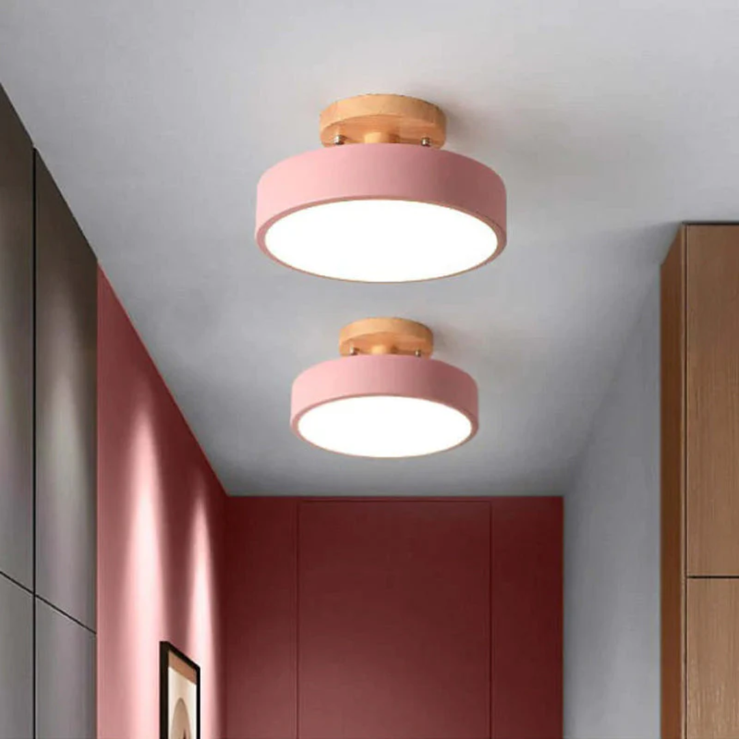 Energy-efficient Nova round LED light, contemporary ceiling lamp for modern spaces.