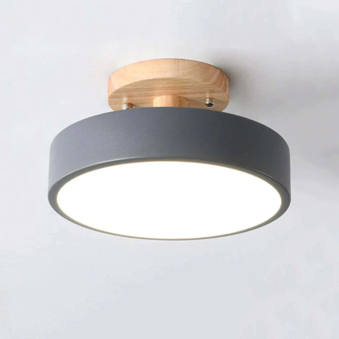 Indoor Nova LED ceiling fixture, a decorative round light for stylish ambiance.