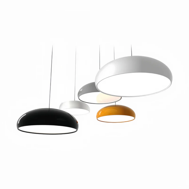 Elevate your home with this modern round LED pendant lamp, stylish, adjustable & energy-efficient.