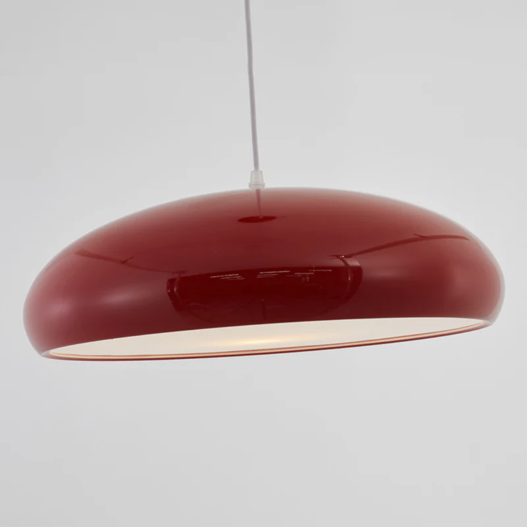 Contemporary round LED pendant for home illumination, creating modern ambiance in any room.