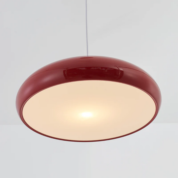 Serena modern round LED pendant lamp, adjustable and stylish for indoor lighting in modern homes.