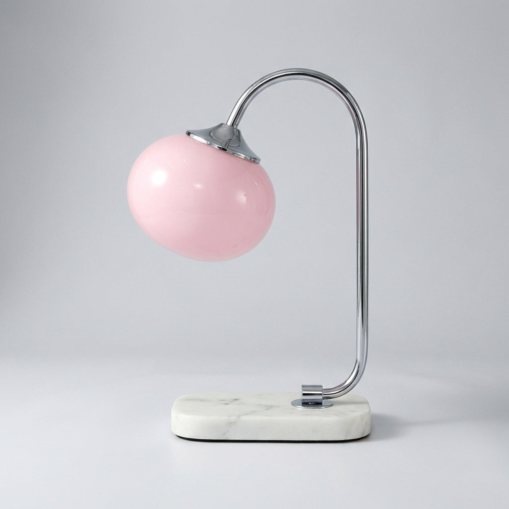 Melluma glass and metal table lamp, versatile home lighting solution