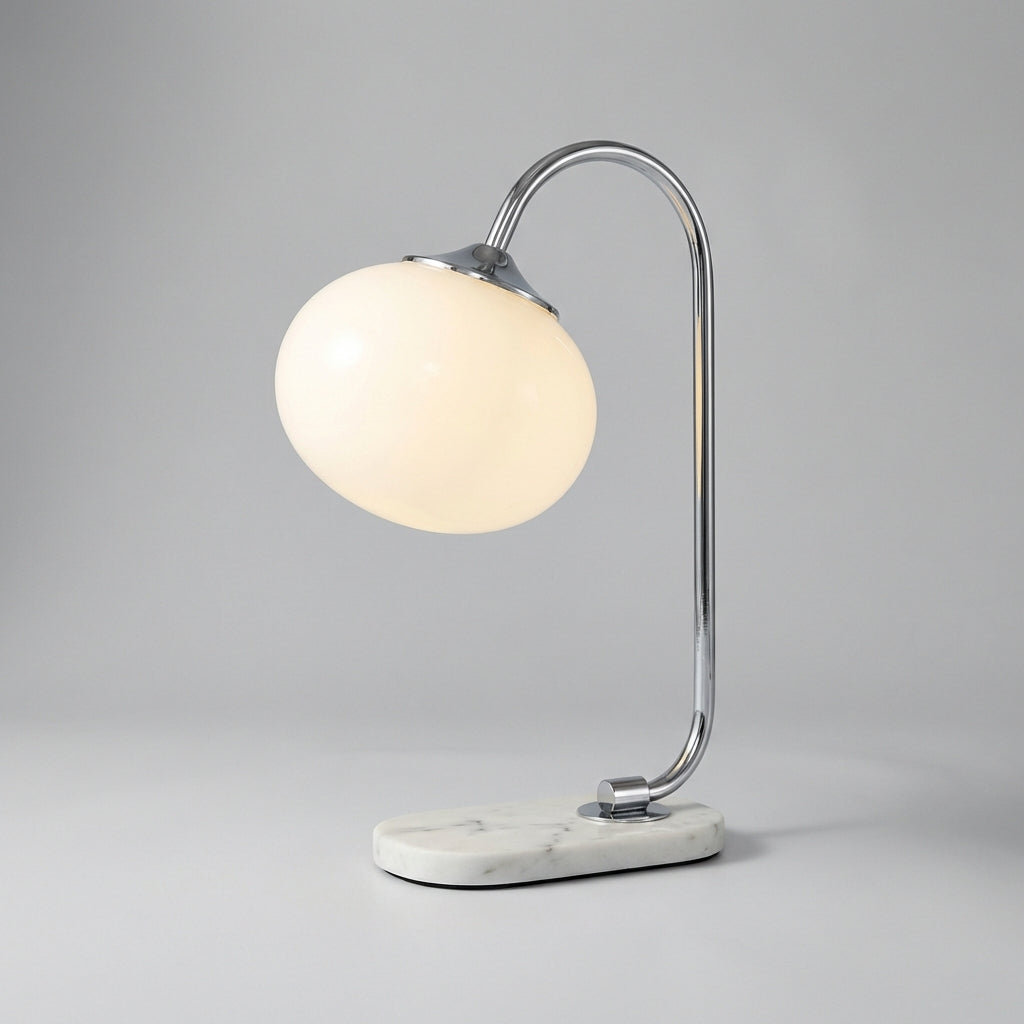 Elegant Modern Rounded Table Lamp, enhances any living space with soft glow