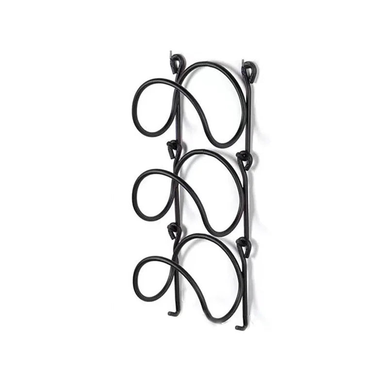 Stylish black wall mount towel holder, a modern bathroom organizer & storage solution.
