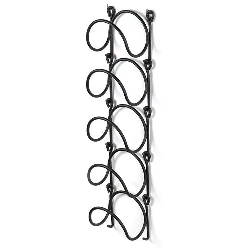 Durable rustproof wrought iron towel rack, sleek wall mount design for contemporary bathrooms.
