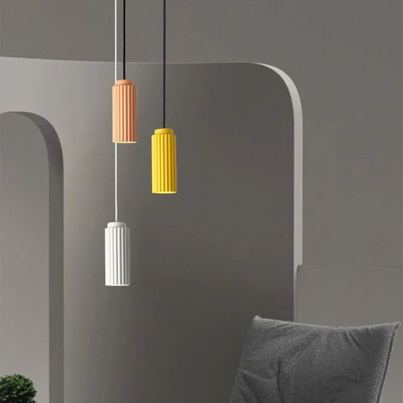Sleek Nordic-inspired LED pendant light. Contemporary ceiling lamp for modern home decor, dining, & kitchen.