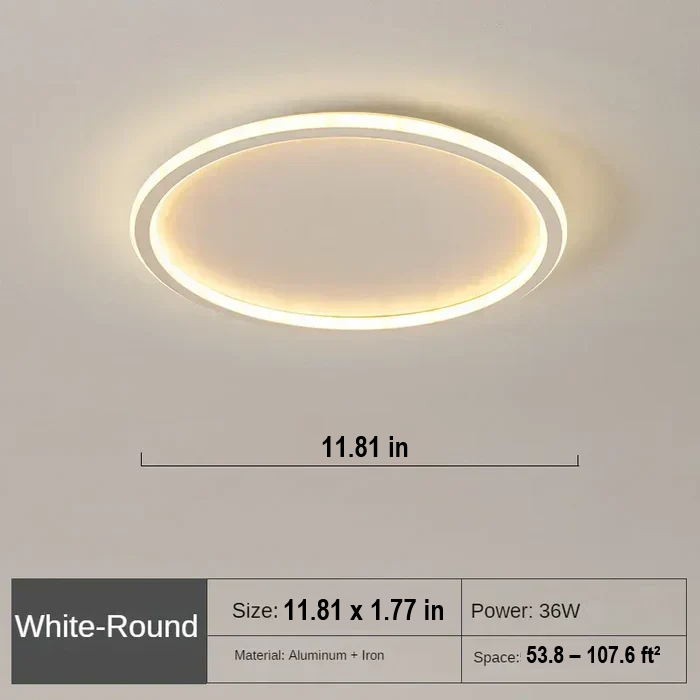 AuroraSphere modern LED ceiling light, perfect for minimalist home decor.