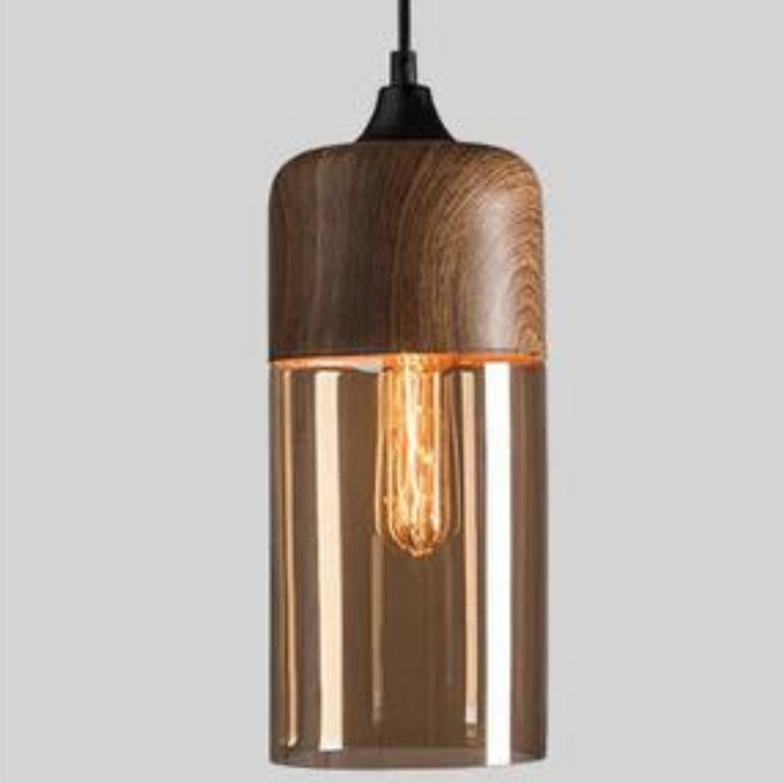 Decorative wooden pendant light, a focal point in any modern Scandinavian room.