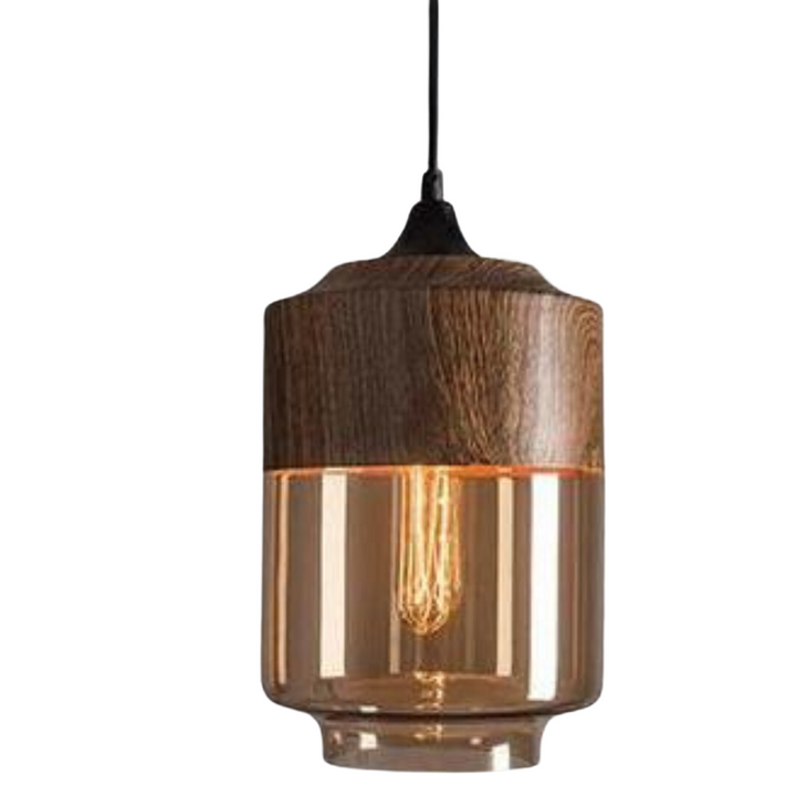 Adjustable modern wooden hanging lamp, ideal for Scandinavian living spaces.
