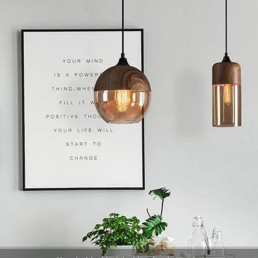 Handcrafted wooden ceiling lamp, embodying true Scandinavian lighting aesthetics.