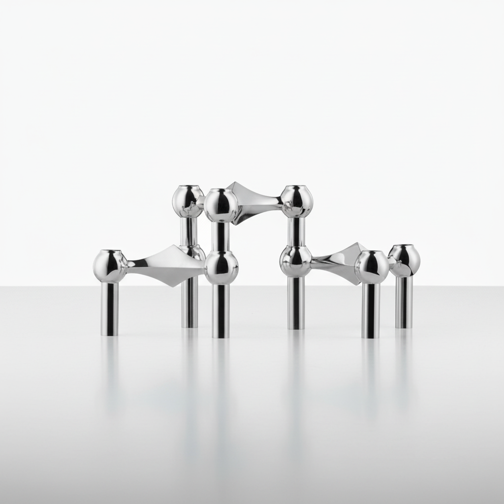 Shinexis modular candle holders, modern metal centerpiece for table decor
