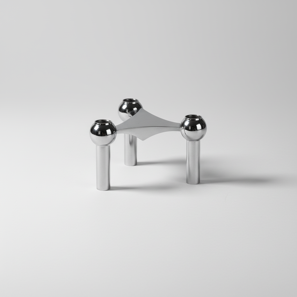 Artistic sculptural candle holders, stainless steel table decor gift