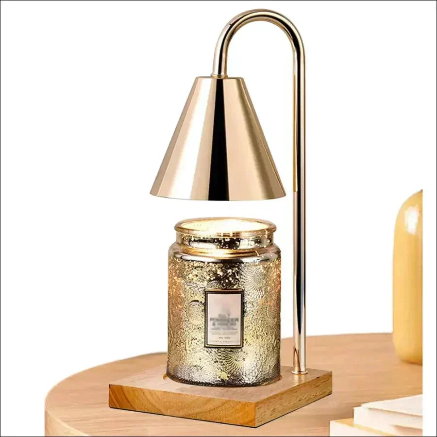 Dimmable electric candle warmer lamp, Sophia, providing safe, flameless aromatherapy & mood lighting.