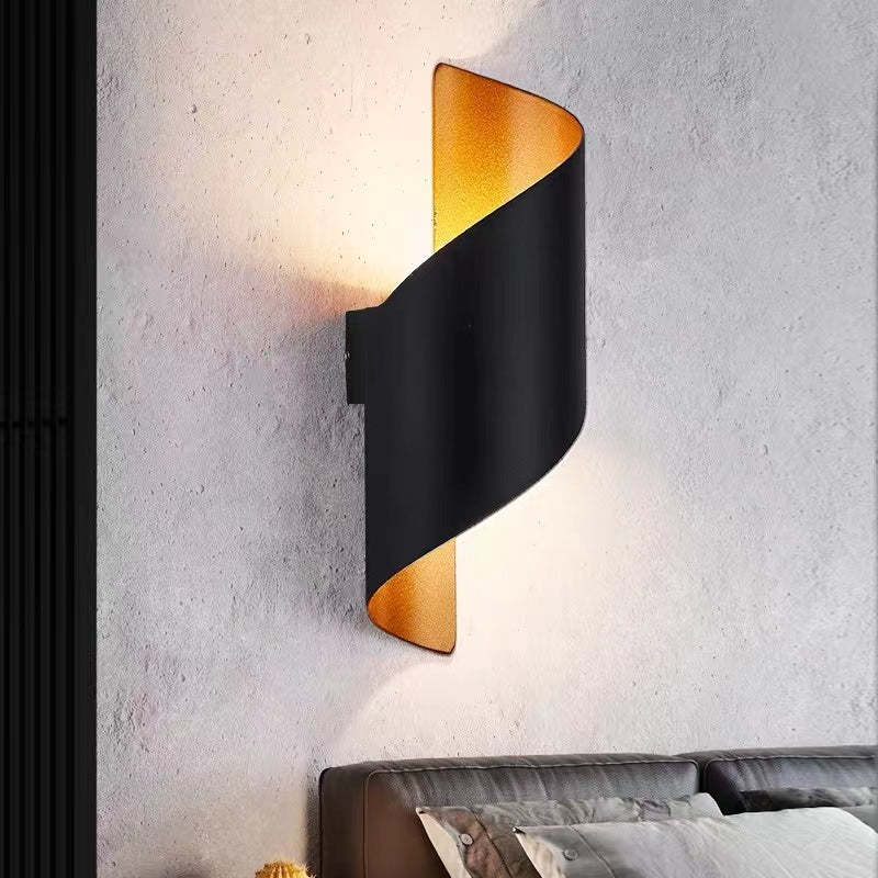 Decorative spiral LED wall lamp, TwistLight, a modern art piece for your wall.
