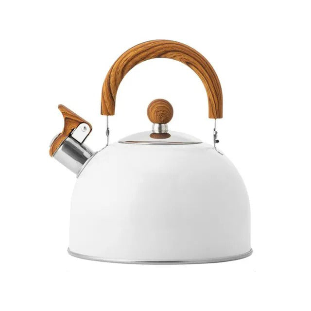 High-quality stainless steel whistling kettle for kitchen, ensuring efficient and safe water boiling.