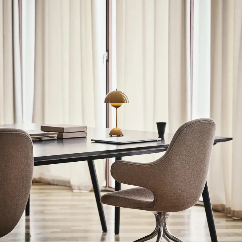 Versatile modern touch lamp with adjustable LED lighting. Ideal as a bedroom, living room, or desk accent.