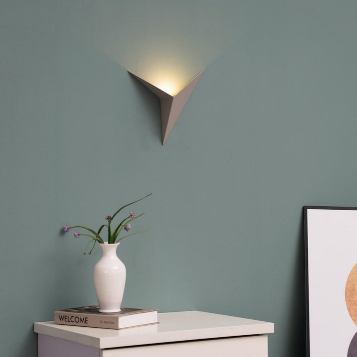 Modern triangular LED wall lamp, elegant interior lighting for contemporary homes
