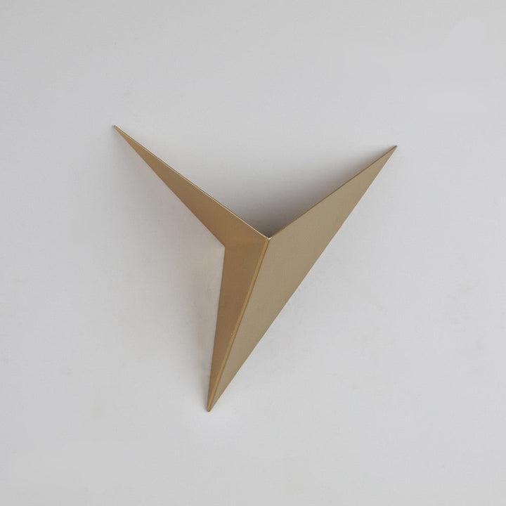 Modern LED triangular wall fixture, stylish and indoor appropriate