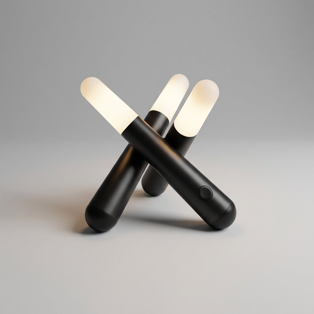 Stylish Trivela table lamp with three adjustable heads, perfect for modern decorative and mood lighting