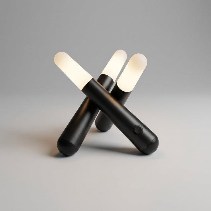 Stylish Trivela table lamp with three adjustable heads, perfect for modern decorative and mood lighting