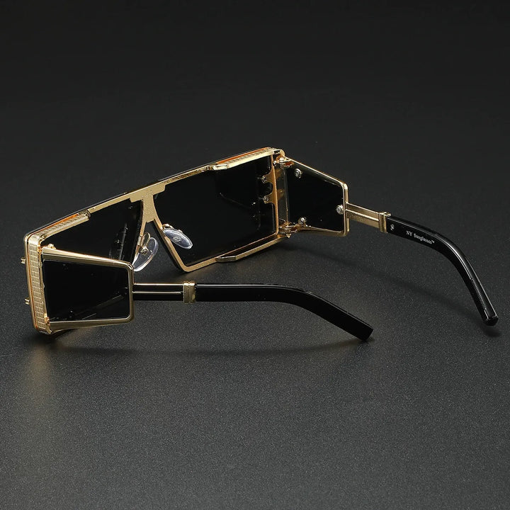 Trendy lightweight sunglasses, a modern unisex accessory with advanced UV400 protection and metal frame.