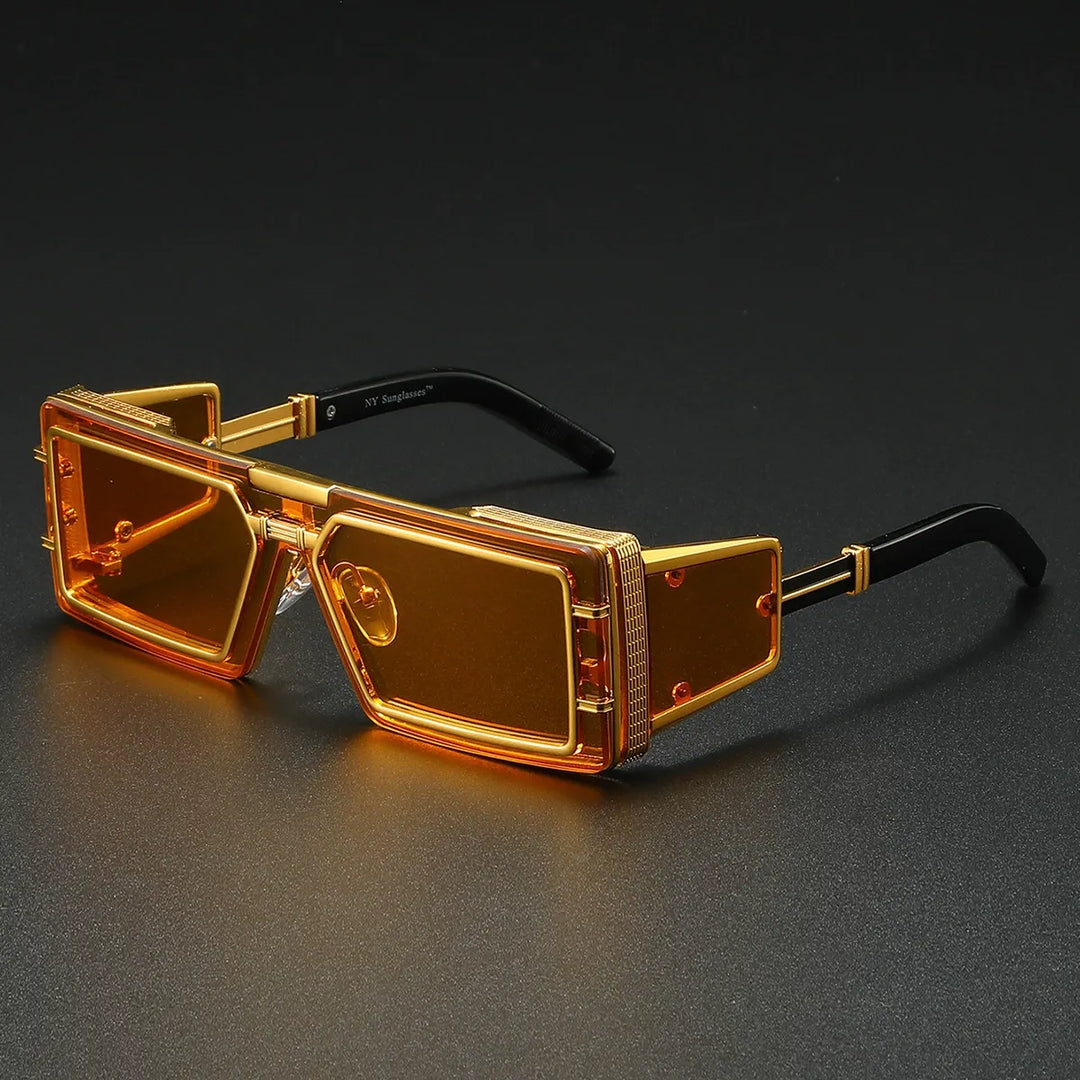 Modern fashion sunglasses for all genders, providing essential UV400 protection with a sleek metal frame.