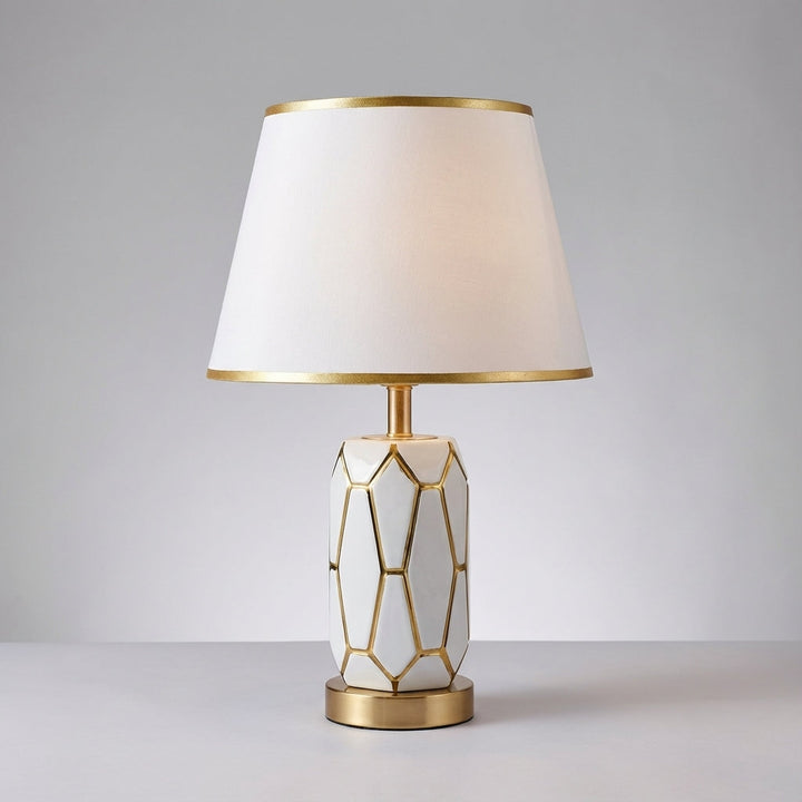 Nostalux ceramic table lamp, a modern vintage desk light. Perfect for office, study, or bedroom ambiance.