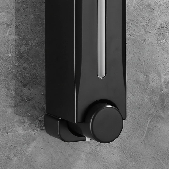 Sleek wall-mounted liquid dispenser, LiquidMate, perfect for modern bathroom soap or lotion storage