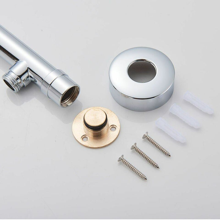 RainFlow Ultra wall-mounted rain shower head, a key feature for a modern, luxurious bathroom design.
