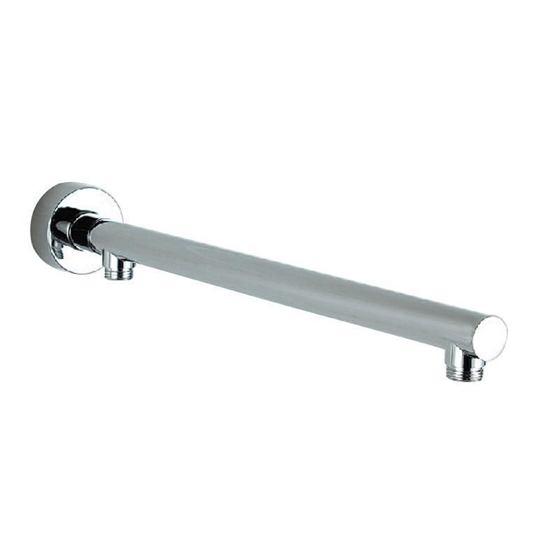 Sleek design wall-mounted rain shower head in polished chrome for a contemporary bathroom upgrade.