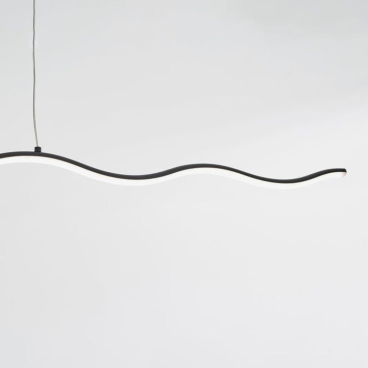 Chic wave LED pendant light, perfect modern home lighting solution.
