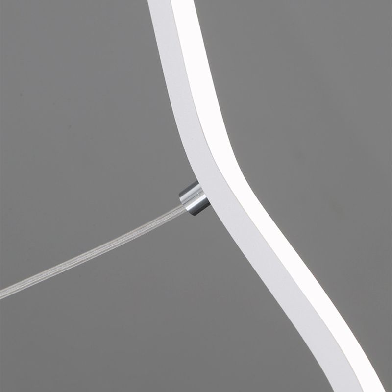 Modern wave LED pendant lamp, a stylish ceiling light fixture.