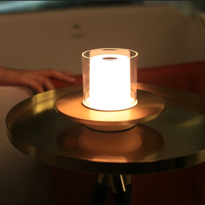 Gesture-controlled LED candle lamp, LumiFlame, enhancing modern living spaces with wireless light